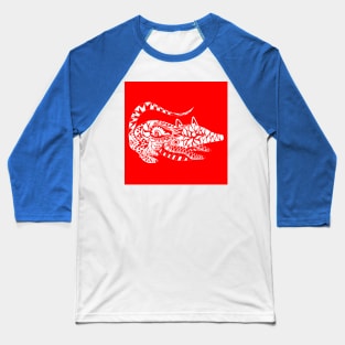 tlacuache in mariachi red style ecopop Baseball T-Shirt